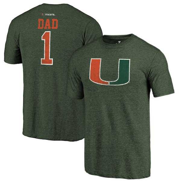 Miami Hurricanes Fanatics Branded Green Greatest Dad Tri Blend T-Shirt,We sell and wholesale Miami Hurricanes Fanatics Branded Green Greatest Dad Tri Blend T-Shirt on line form chian!